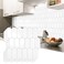 Vamos Tile Upgraded Thicker Design Peel and Stick Backsplash Tile 10Sheet White with Gray Grout Self Adhesive Vinyl Wall Tiles Stick on Backsplash for Kitchen BathroomRV