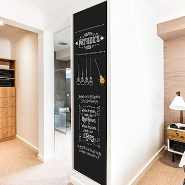 KDG Chalkboard Wall Sticker Wall Decal Blackboard Wallpaper Large Chalkboard Contact Paper Roll Self Adhesive DIY Reusable Erasable Stickers
