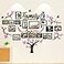 Luming DIY Wall Decor Living Room Family Tree Wall Decor Sticker 3D Picture Frames Collage Wall Decor Living Room Decor