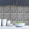 Brewster Home Fashions Brewster BHF2774 Silver Faux Tin Tile Peel Stick Backsplash Film