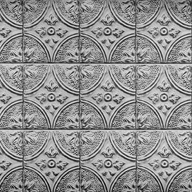 Brewster Home Fashions Brewster BHF2774 Silver Faux Tin Tile Peel Stick Backsplash Film