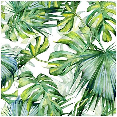 Blooming Wall Peel and Stick Removable Palm Leaf SelfAdhesive Prepasted Wallpaper Wall Mural 025