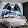 Fightal Space Ship 3D Space Wallpaper Bedroom Extra Large wall murals Living Room couches Mural 195x120Its not Peel and Stick