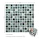 HOMEART Green Peel and Stick Backsplash Square Tile Self Adhesive Kitchen Backsplash Stick on Wall Tiles Sticker for Bathroom 10x10 10 Sheets