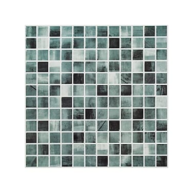 HOMEART Green Peel and Stick Backsplash Square Tile Self Adhesive Kitchen Backsplash Stick on Wall Tiles Sticker for Bathroom 10x10 10 Sheets
