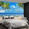 Fightal Beach Mural Ocean Backgrounds Coastal Beachy Wallpaper Extra Large wall murals for Bedroom Living Roomnot Peel and Stick151x105