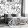 MFWFM Gray Peonies Wallpaper Watercolor Floral Mural Wallpaper for NurseryNot Peel n Stick
