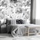 MFWFM Gray Peonies Wallpaper Watercolor Floral Mural Wallpaper for NurseryNot Peel n Stick