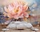 Wmjurel Pink Peony Background Oil Painting Floral Texture Mural Modern Wallpaper Large Wall Background PaintingNonselfAdhesive