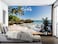 YQWDMX Beach Coconut Tree Natural Scenery Landscape Wallpaper for Bedroom Not Peel and Stick