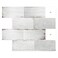 Artemuro 10Sheet Upgraded Backsplash Tiles Peel and Stick 12x10 Stick on Wall Tiles Self Adhesive Tile Stickers for Kitchen Back Splashes Grunge Off White