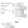 Artemuro 10Sheet Upgraded Backsplash Tiles Peel and Stick 12x10 Stick on Wall Tiles Self Adhesive Tile Stickers for Kitchen Back Splashes Grunge Off White