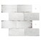 Artemuro 10Sheet Upgraded Backsplash Tiles Peel and Stick 12x10 Stick on Wall Tiles Self Adhesive Tile Stickers for Kitchen Back Splashes Grunge Off White