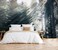 Toolhom Silk Cloth Wall Sticker Decoration Forest in The Fog Mural203 NonselfAdhesive Waterproof Wall