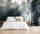 Toolhom Silk Cloth Wall Sticker Decoration Forest in The Fog Mural203 NonselfAdhesive Waterproof Wall