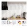 FunStick White Herringbone Peel and Stick Backsplash for Kitchen 12x12 Peel and Stick on Backsplash Tile Stickers Self Adhesive Wall Tiles for Kitchen Bathroom Shower RV Waterproof Back Splash 5 Pcs