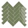 VEELIKE Olive Green Peel and Stick Tile Backsplash Herringbone Peel and Stick Backsplash for Kitchen Bathroom Walls 6 Sheets Green Peel and Stick Tile Waterproof Stick on Backsplash Tiles 12x12