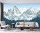 YQWDMX Forest Snow Mountain Peaks Blue Sky Wallpaper Bedroom Living Room XT09 M 140 x 91