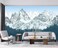 YQWDMX Forest Snow Mountain Peaks Blue Sky Wallpaper Bedroom Living Room XT09 M 140 x 91