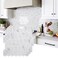 Vamos Tile Upgraded Thicker Design Backsplash Tile Peel and Stick 10Sheet Grey Marble Long Hexagon Self Adhesive Wall Tiles Stick On Backsplash for Kitchen Bathroom RV Fireplace