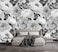 YQWDMX Gray Peony Bedroom Wallpaper Mural Mural50 M 140 Wx102 HNot Peel and Stick