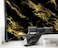 YQWDMX Abstract Black Gold Marble Bedroom Wallpaper Mural Not Peel and Stick
