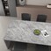 JSEVEM 24354 Large Wide Thick Grey White Cloud Pattern Marble Wallpaper Peel and Stick Waterproof Glossy Textured Gray White Marble Contact Paper Removable Wall Tile Sticker for Bedroom Living Room
