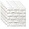 YU LI 3DH 3D Wall Panels Peel and Stick 30PCS White Foam Brick Wallpaper for Bedroom Faux Stone Wall Panel SelfAdhesive Wallpaper 30PCS29 Sq Ft White