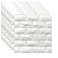 YU LI 3DH 3D Wall Panels Peel and Stick 30PCS White Foam Brick Wallpaper for Bedroom Faux Stone Wall Panel SelfAdhesive Wallpaper 30PCS29 Sq Ft White