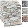 YU LI 3DH 10PCS 3D Wall Panels Peel and Stick Foam 3D Brick Wallpaper Peel and Stick Faux Stone Wall Panel SelfAdhesive Wallpaper 10PCS Rock Color