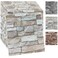 YU LI 3DH 10PCS 3D Wall Panels Peel and Stick Foam 3D Brick Wallpaper Peel and Stick Faux Stone Wall Panel SelfAdhesive Wallpaper 10PCS Rock Color