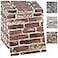 YU LI 3DH 20PCS 3D Wall Panels Peel and Stick Foam 3D Brick Wallpaper Peel and Stick Red Faux Stone Wall Panel SelfAdhesive Wallpaper 20PCS Red