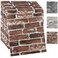 YU LI 3DH 20PCS 3D Wall Panels Peel and Stick Foam 3D Brick Wallpaper Peel and Stick Red Faux Stone Wall Panel SelfAdhesive Wallpaper 20PCS Red
