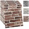 YU LI 3DH 20PCS 3D Wall Panels Peel and Stick Foam 3D Brick Wallpaper Peel and Stick Red Faux Stone Wall Panel SelfAdhesive Wallpaper 20PCS Red