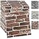 YU LI 3DH 10PCS 3D Wall Panels Peel and Stick Foam 3D Brick Wallpaper Peel and Stick Red Faux Stone Wall Panel SelfAdhesive Wallpaper 10PCS Red