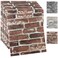 YU LI 3DH 10PCS 3D Wall Panels Peel and Stick Foam 3D Brick Wallpaper Peel and Stick Red Faux Stone Wall Panel SelfAdhesive Wallpaper 10PCS Red