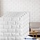 Circloophs 30 Pcs 3D Wall Panels White Brick Printable 3D Wallpaper Stick and Peel Self Adhesive Waterproof Foam Faux Brick Paneling for Bedroom Bathroom Kitchen Fireplace 2906 sq feet Coverage