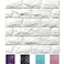 Yutianli 11PCS 3D Wall Panels Peel and Stick Faux Brick Wallpaper White Self Adhesive Foam Brick Paneling Faux Stone Wall Panels 11PCS White