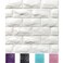 Yutianli 11PCS 3D Wall Panels Peel and Stick Faux Brick Wallpaper White Self Adhesive Foam Brick Paneling Faux Stone Wall Panels 11PCS White