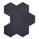 SMART TILES Peel and Stick Backsplash 5 Sheets of 1061 x 956 3D Adhesive Peel and Stick Tile Backsplash for Kitchen Bathroom Wall Tile Dark Grey Pack of 5