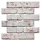 COMSTICKC 3D Whitewash Brick Wall Panel Peel and Stick10 Pcs of 12X12 Small Size Thin PVC Fake Brick Self Adhesive Brick Backsplash Faux Brick Paneling for Interior Wall Decor
