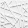 LEVOWAY 33 Pack 3D Wall Panels for Interior Wall Decor 12x12 White Accent Textured Wall Panels Wall Covering Panles for Living Room Gaming Room TV Background Cover 32 SqFt