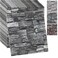 YLL YLL 20PCS 3D Wall Panels Peel and Stick 3D Brick Wallpaper Peel and Stick Faux Stone Wall Panel Foam Brick SelfAdhesive Wallpaper Black 20pcs
