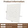 Dureidos Ceiling Tiles Ceiling Tiles Peel and Stick Foam 16 Pcs Covered 21 SqFt 3D Wall Panels Peel and Stick Easy to Use and Cut for Ceiling and Interior Wall Decor Plain White138 x 138 inch