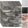SYYKDEF 10PCS 3D Wall Panels Peel and Stick Foam SelfAdhesive Decorative 3D Brick Wallpaper Wall Covering Faux Stone Wall Panel Foam Brick for Living Room Kitchen Bathroom