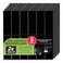 SELECT LIGHTING 5 Pack Peel and Stick Backsplash Subway Tiles Extra Thick 3D Wall Panels Heat Water Resistant Easy DIY Kitchen Bathroom Laundry Fireplace Rental Home Wall Dcor 12 x 12 in Black