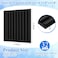Nuanchu 32 Pcs 3D Wall Panels for Interior Wall Decor 12x12 Fluted Textured Black Accent Tiles Waterproof Paintable for Living Room TV Background Bedroom Bathroom Gaming Room 32 Sq ft Coverage