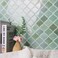 WalDecoo Arabesque Peel and Stick Backsplash for Kitchen Thicker Design 3D Self Adhesive Wall Tiles 12x12 Peel and Stick Wall Tiles Mix Green 10Sheet Stick on Tile for Kitchen and Bathroom