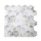 DAGOU10 Pcs Peel and Stick Backsplash 3D Wall TilesSelfAdhesiveOil ProofWaterproof Removable Wall Panels for Kitchen BathroomModern Design Easy Install 107ft118 118 inch White