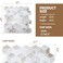 DAGOU10 Pcs Peel and Stick Backsplash 3D Wall TilesSelfAdhesiveOil ProofWaterproof Removable Wall Panels for Kitchen BathroomModern Design Easy Install 107ft118 118 inch White